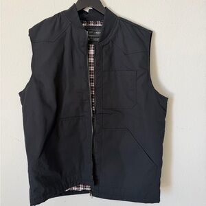 Black Quilted-Lined Men’s Utility Vest